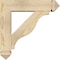 Ekena Millwork Funston Arts and Crafts Rough Sawn Bracket w/ Offset Brace, Douglas Fir, 6"W x 22"D x 22"H BKT0604X22X22FST03RDF - alternate 2